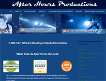 Tablet Screenshot of afterhoursproductions.com